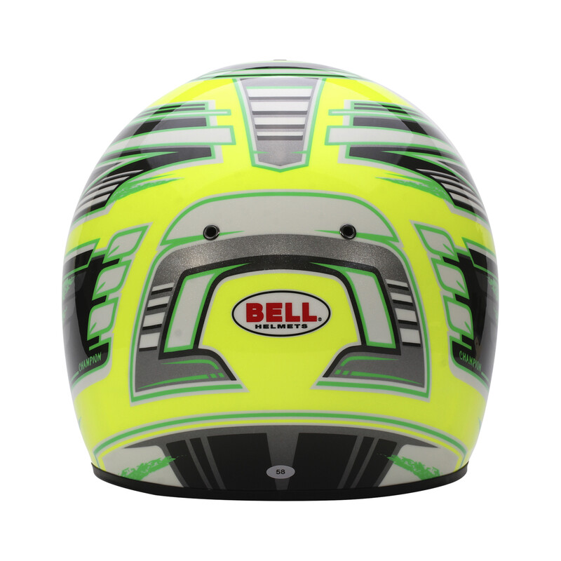 Casque Bell Karting KC7-CMR Anthracite / Jaune Champion